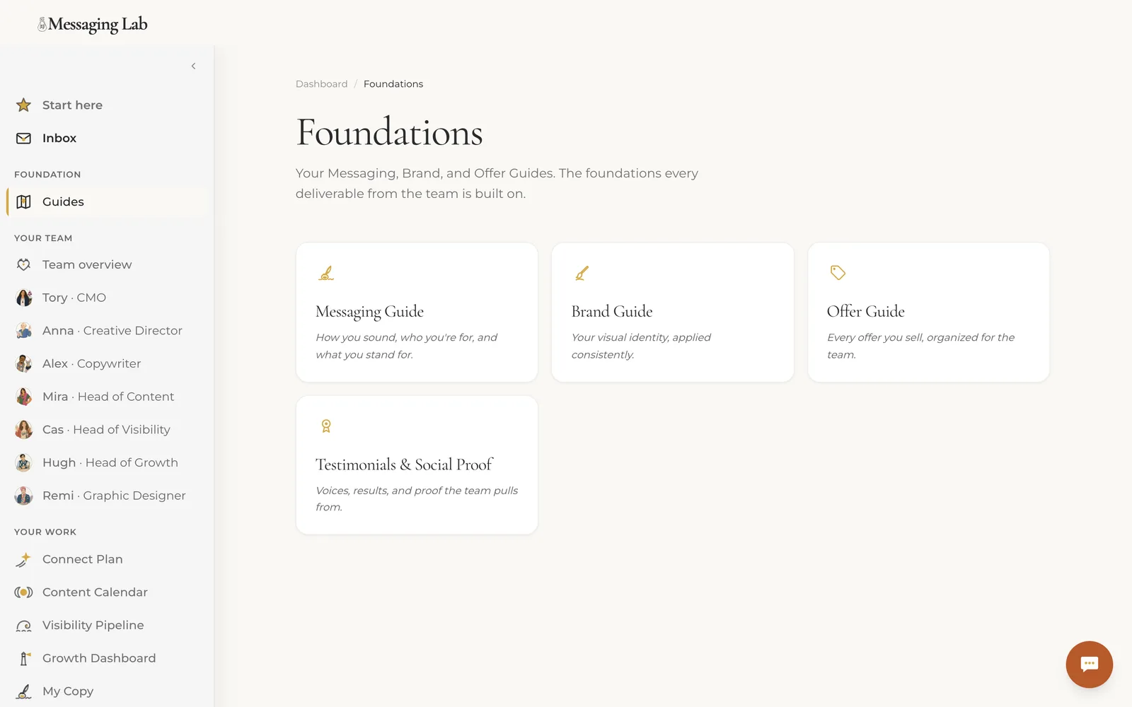 Inside The Messaging Lab, Build your foundation.